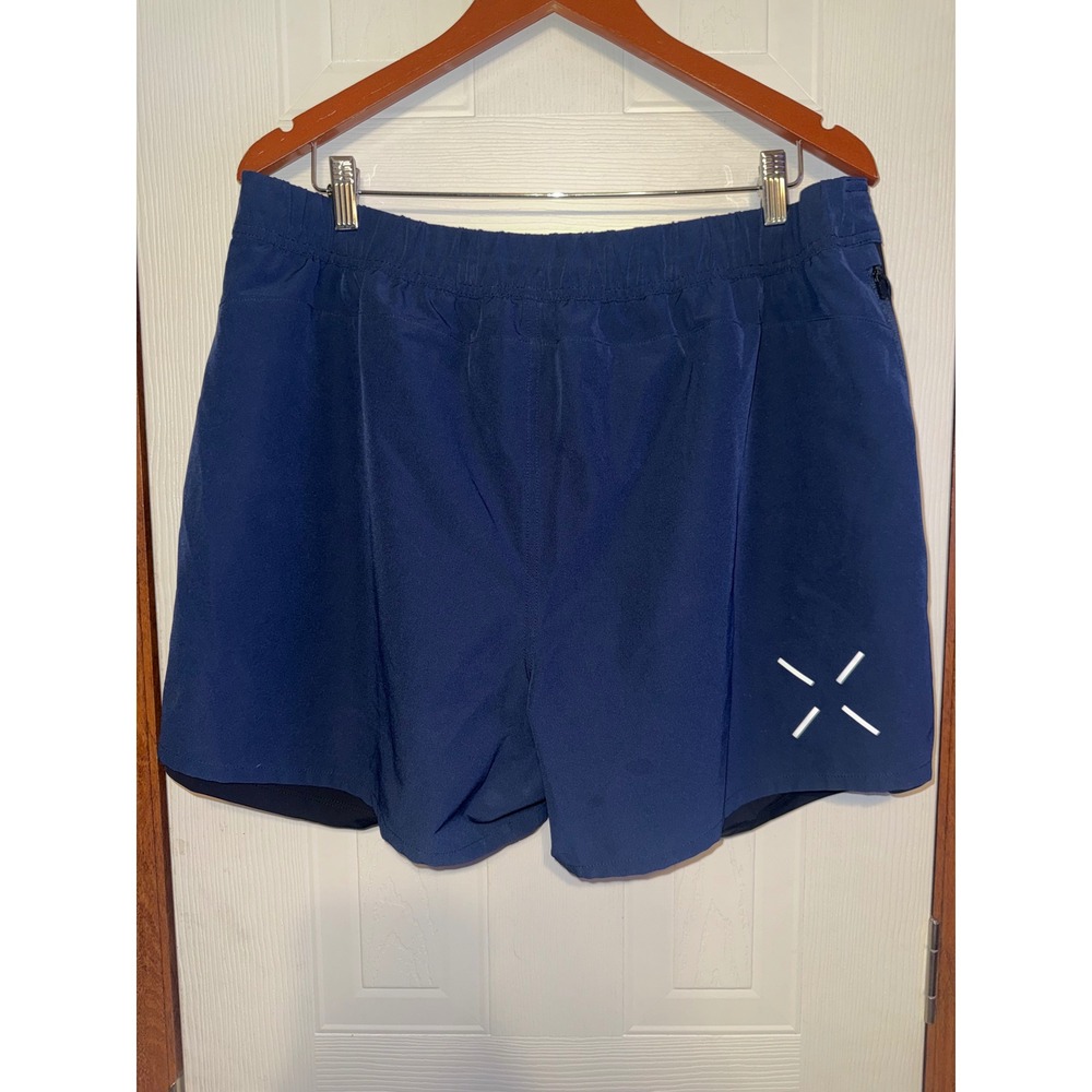 Ten Thousand Set Short Navy‎ Blue Mens Size XL 2-in-1 Training Workout Shorts